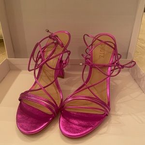 Schulz size 9 Womens Arceli metallic hot pink heels